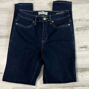 Henry & Belle High Waisted Super Skinny Ankle Jeans in Pure Indigo Size 27